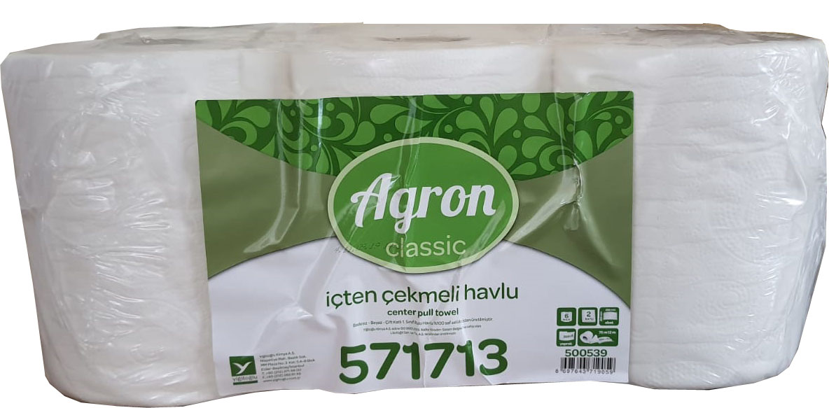 Agron İçten Çekme Havlu 6 lı 4 kg.