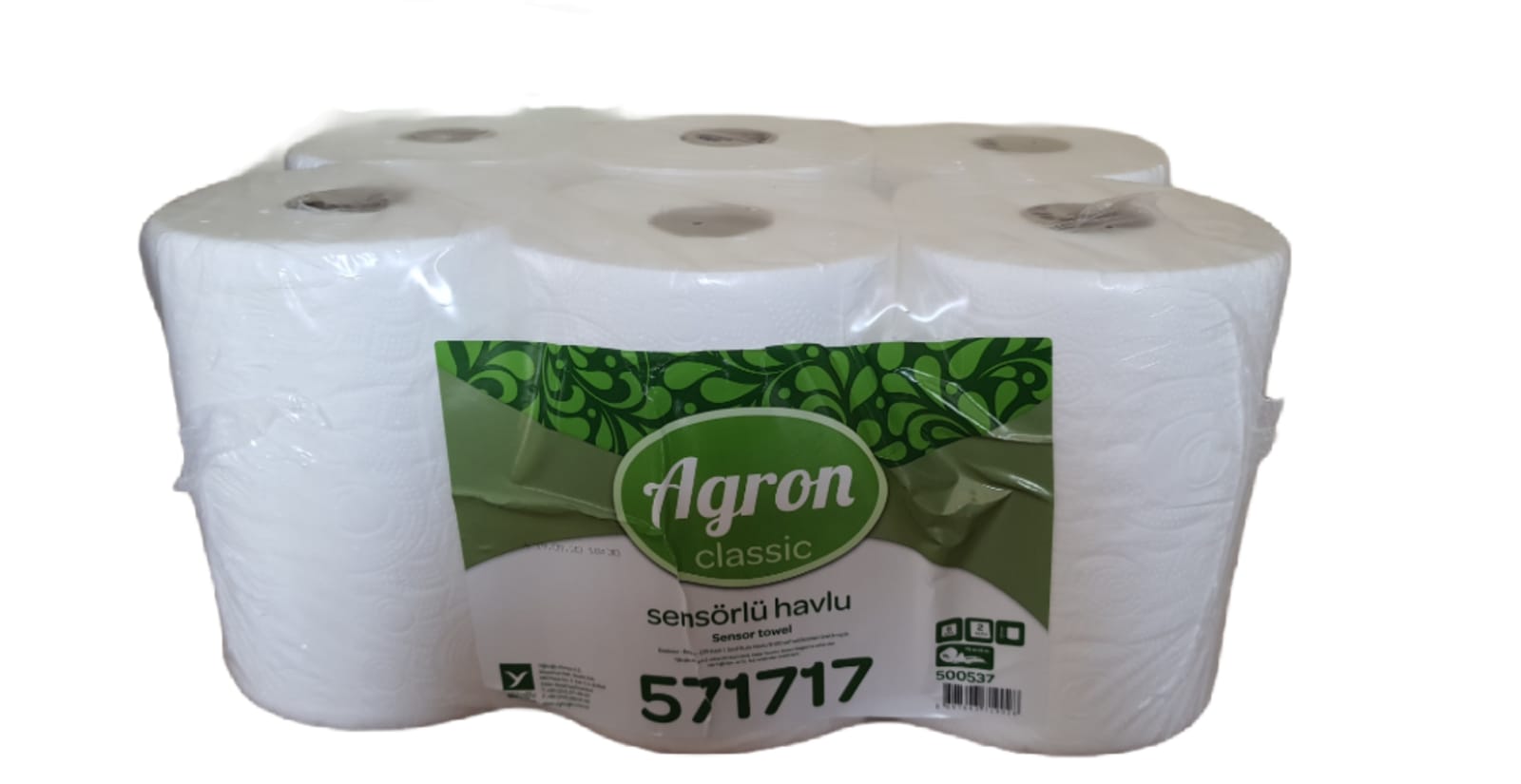 Agron Sensörlü Havlu 21 cm 6'lı