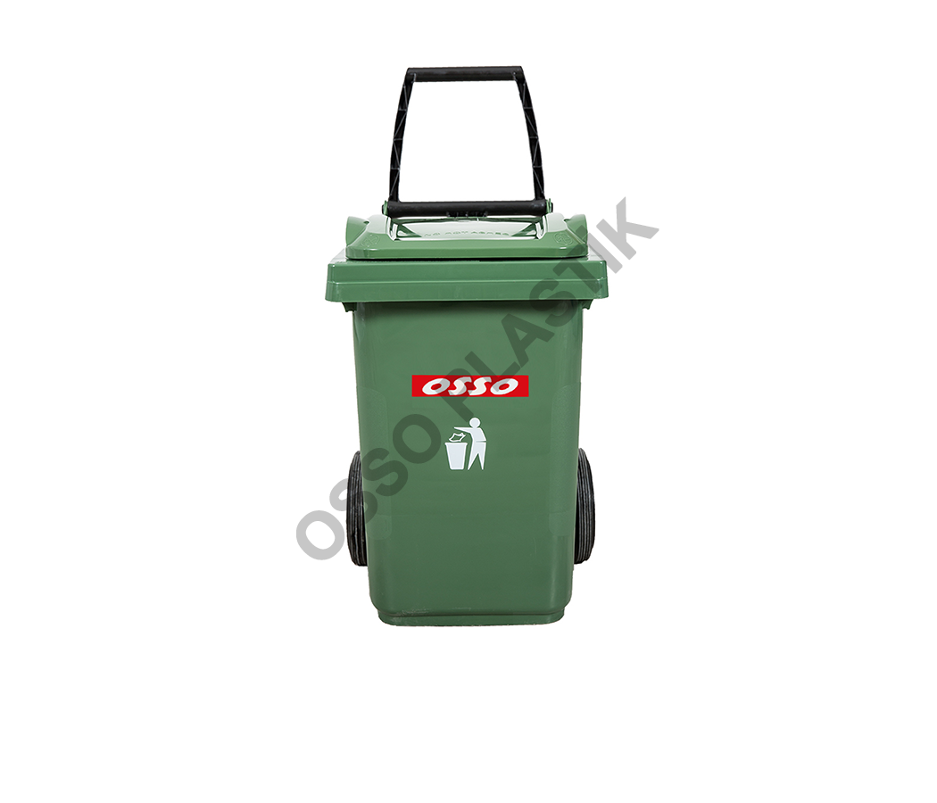 Osso Tekerlekli Plastik Çöp Konteyneri 60 Litre