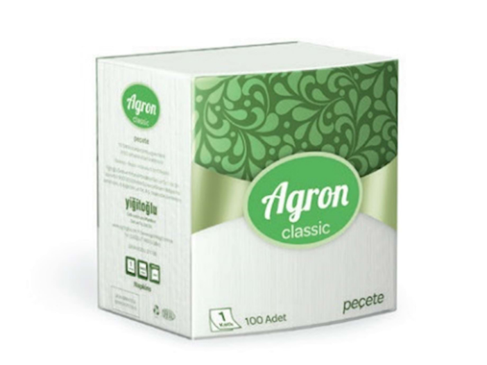 Agron 24*26 Kare Peçete - 100 lü