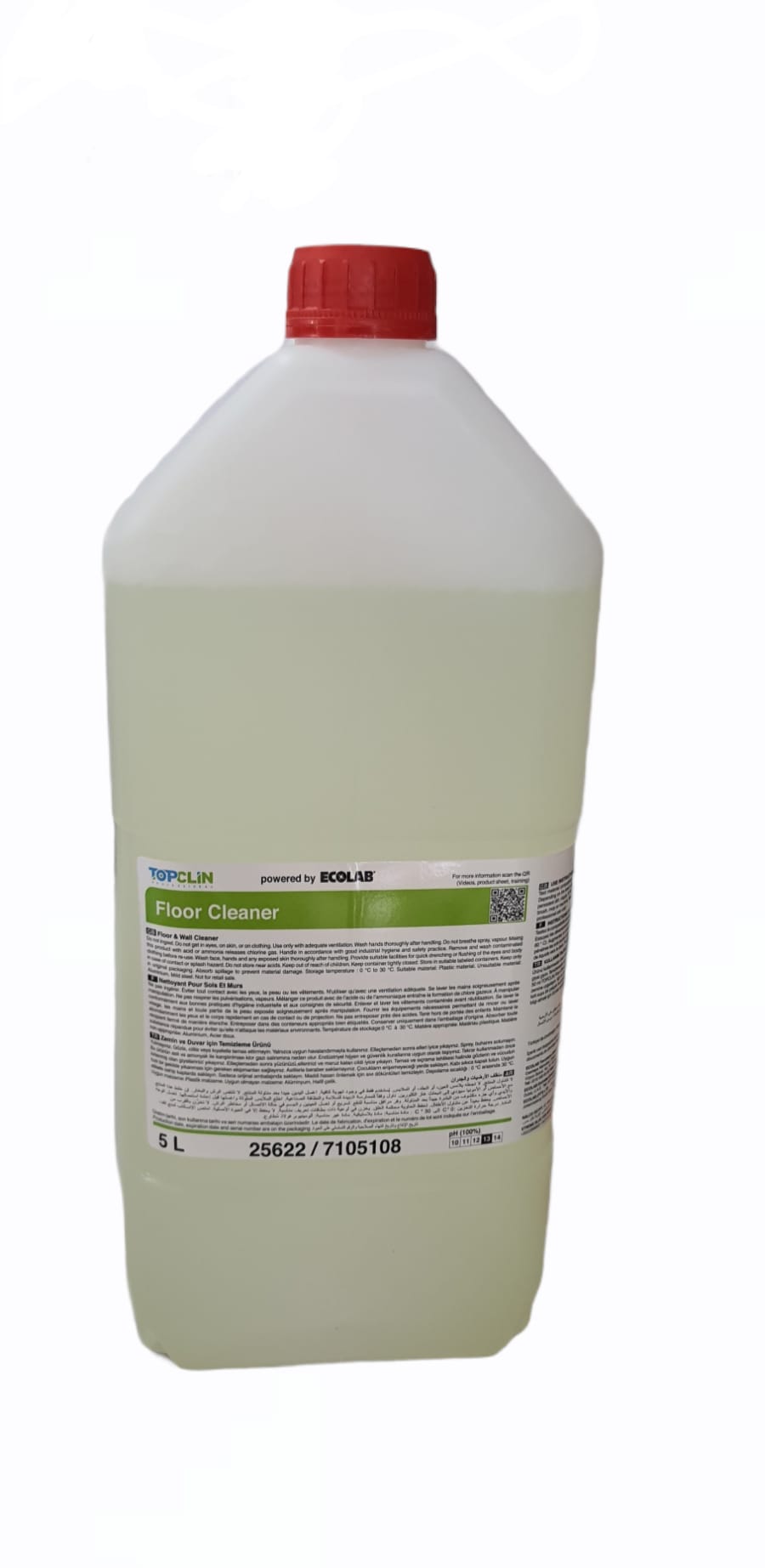 Ecolab Floor Cleaner Zemin Temizleme Ürünü 5 Lt